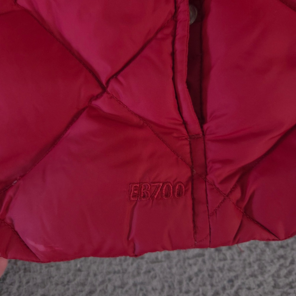 Eddie Bauer Jacket Womens L Red Puffer Diamond Quilted 700 Fill Power Goose Down - Picture 7 of 12
